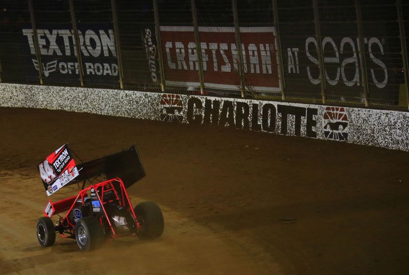 Trey Starks' 12.606-second lap on Thursday gave him the quick time for Saturday's World of Outlaws Craftsman Sprint Car Series' portion of the Textron Off Road World of Outlaws World Finals at The Dirt Track at Charlotte.
