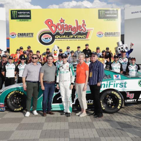 William Byron, a Charlotte native, won the pole for Sunday’s Bank of America ROVAL™ 400 during Friday's Bojangles' Qualifying on the Charlotte Motor Speedway ROVAL™.
