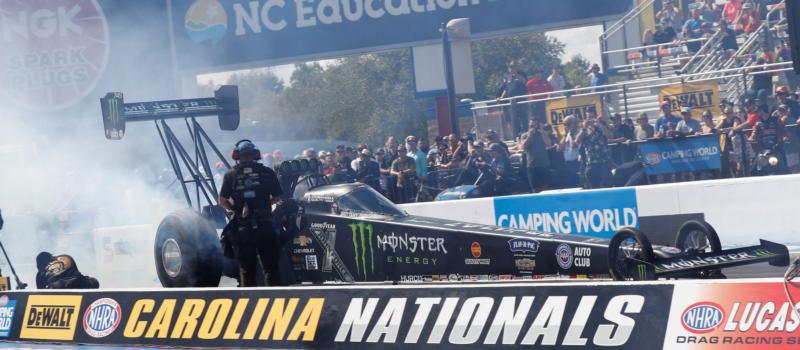 Top Fuel driver Brittany Force powered her 11,000-horsepower dragster to a category-best 3.662-second pass to earn her single-season Top Fuel record eighth consecutive No. 1 qualifier.