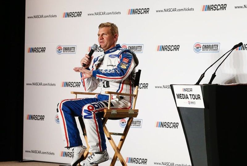 Monster Energy NASCAR Cup Series driver Clint Bowyer discusses his move to Stewart-Haas Racing during the 35th Annual NASCAR Media Tour hosted by Charlotte Motor Speedway on Tuesday.