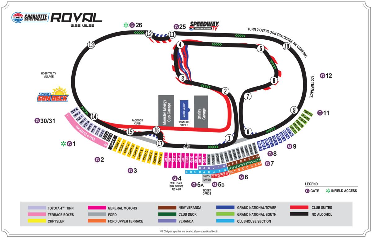 Charlotte Motor Speedway 3d Seating Chart