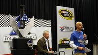 The Folds of Honor 500 trophy on display during Toyota Tuesday at the Charlotte Motor Speedway Media Tour presented by Technocom.