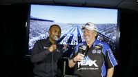 NHRA superstars Antron Brown and John Force talk about the upcoming NHRA season during Toyota Tuesday at the Charlotte Motor Speedway Media Tour presented by Technocom.
