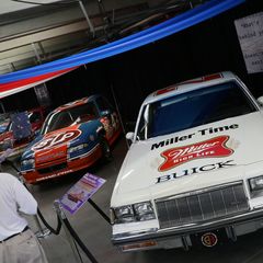 A street-legal stock car owned by NASCAR Hall of Fame driver Bobby Allison (who will sign autographs here on Saturday at 11 a.m.) sits on display during the opening day of the Pennzoil AutoFair presented by Advance Auto Parts.