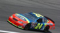 The iconic Rainbow Warrior paint scheme, seen here in 2004, is as much a part of the legacy of Jeff Gordon as the No. 24 itself.