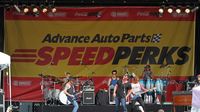 Country music star Lee Brice performs during the Coca-Cola 600 pre-race concert presented by Advance Auto Parts SpeedPerks at the Coca-Cola 600 at Charlotte Motor Speedway.