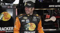 Martin Truex Jr. was all smiles during Coca-Cola 600 practice before Saturday's Hisense 4K TV 300 at Charlotte Motor Speedway.