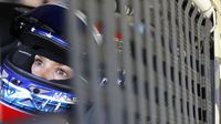 Danica Patrick sits in her car during a break in practice for Sunday's Coca-Cola 600 at Charlotte Motor Speedway.