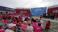 More than 250 breast cancer survivors and their supporters helped kick off Breast Cancer Awareness Month and preview the Drive for the Cure 300 NASCAR XFINITY Series race at Charlotte Motor Speedway.