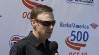 Matt Kenseth, who enters the NASCAR Chase for the Sprint Cup championship tied for first, talks with media during a three-city tour to preview the NASCAR Chase Across America and the Bank of America 500.