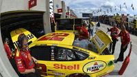 Joey Logano's No. 22 car during Bojangles' Pole Night at Charlotte Motor Speedway.