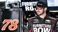 Martin Truex Jr. hangs out in the garage during Friday's NASCAR Sprint Cup Series practice.