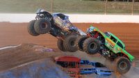 BigFoot and Stone Crusher demolished the competition in front of a sell-out crowd at the Circle K Southeast Back-to-School Monster Truck Bash presented by Mello Yello at The Dirt Track at Charlotte.