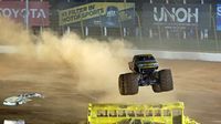 BigFoot and Stone Crusher demolished the competition in front of a sell-out crowd at the Circle K Southeast Back-to-School Monster Truck Bash presented by Mello Yello at The Dirt Track at Charlotte.