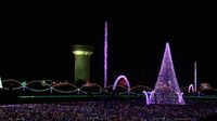 A general overview of some of the lights on display during opening night of the sixth annual Speedway Christmas at Charlotte Motor Speedway.