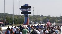 Hundreds of fans joined drivers for the track walk before elimination Sunday at the NHRA Carolina Nationals at zMAX Dragway.