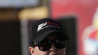 Erica Enders keeps her eyes on the competition during elimination Sunday at the NHRA Carolina Nationals at zMAX Dragway.