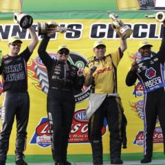 Brown, Worsham, Enders and Hines Grab NHRA Carolina Nationals Wins