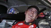 Ty Dillon was all smiles as he strapped into his car during Thursday's LiftMaster Pole Night at Charlotte Motor Speedway.