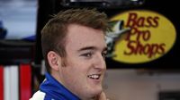 XFINITY Series driver Ty Dillon in the garage during Thursday's Bojangles' Pole Night at Charlotte Motor Speedway.