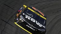 Martin Treux Jr. comes through the corner during Sprint Cup Series practice during Thursday's Bojangles' Pole Night at Charlotte Motor Speedway.