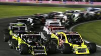 Modified took to the track for a fender-banging 150-lap Bad Boy Off Road Southern Slam 150 during Thursday's Bojangles' Pole Night at Charlotte Motor Speedway.