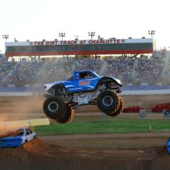 Monster Trucks Invade The Dirt Track