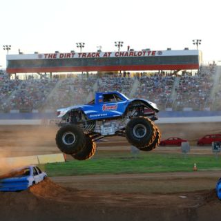 Monster Trucks Invade The Dirt Track