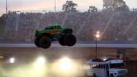 Avenger flies high during the Circle K Back-to-School Monster Truck Bash at The Dirt Track at Charlotte.