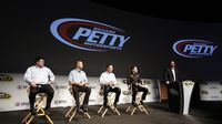 The Richard Petty Motorsports team on stage during Ford Wednesday programs at the Charlotte Motor Speedway Media Tour presented by Technocom.