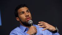 Roush Fenway Racing's Bubba Wallace during Ford Wednesday programs at the Charlotte Motor Speedway Media Tour presented by Technocom.
