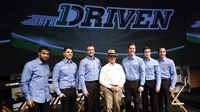 Roush Fenway Racing owner Jack Roush and drivers pose for a photo during Ford Wednesday programs at the Charlotte Motor Speedway Media Tour presented by Technocom.