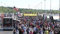 Huge crowds fill Nitro Alley during Saturday's qualifying action at the NHRA 4-Wide Nationals presented by Lowes Foods.