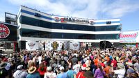 Huge crowds on hand for pre-race ceremonies during elimination Sunday at the NHRA 4-Wide Nationals presented by Lowes Foods.