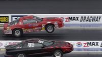 Racers jump off the starting line during Friday's qualifying action at the NHRA 4-Wide Nationals presented by Lowes Foods.