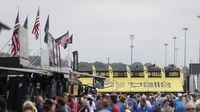 A huge crowd was on hand for Saturday's qualifying action at the NHRA Carolina Nationals at zMAX Dragway.