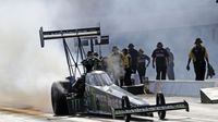 Top Fuel driver Brittany Force during opening-day qualifying at the NHRA Carolina Nationals at zMAX Dragway.