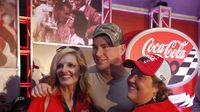 Superstar Channing Tatum poses for a photo with fans during the drivers' meeting before Sunday's running of the Coca-Cola 600 at Charlotte Motor Speedway.
