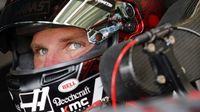 Clint Bowyer sits in his car before practice during Thursday's LiftMaster Pole Night at Charlotte Motor Speedway. 