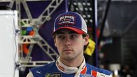 Ryan Blaney gets set for practice and qualifying during Thursday's LiftMaster Pole Night at Charlotte Motor Speedway. 