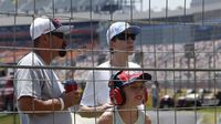 Fans watch Saturday's Hisense 4K TV 300 trackside at Charlotte Motor Speedway.