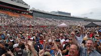 Huge crowds were on hand for the pre-race concert with Lynyrd Skynyrd before Sunday's running of the Coca-Cola 600 at Charlotte Motor Speedway.