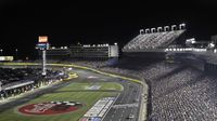 A general view of race action during Sunday's running of the Coca-Cola 600 at Charlotte Motor Speedway.