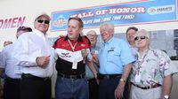 Richard Childress joined newly inducted fans at the Charlotte Motor Speedway Wall of Honor, which recognizes 50+-year fans of the speedway.