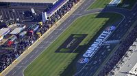 An aerial view of race action during Monster Energy All-Star Saturday at Charlotte Motor Speedway.
