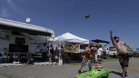 Fans soak up the sun and the fun during Monster Energy All-Star Saturday at Charlotte Motor Speedway.