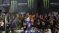 Kyle Busch claims his first All-Star win and first Cup victory at Charlotte Motor Speedway during Monster Energy All-Star Saturday at Charlotte Motor Speedway.