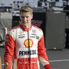 2019 NTT IndyCar Series champion Josef Newgarden drove his Team Penske-owned, Pennzoil-sponsored Indy car for six laps around the 17-turn, 2.28-mile ROVAL™ on Friday after Bojangles' Qualifying.