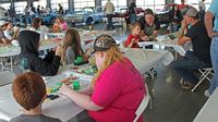 The kids zone was a busy place during the second day of the Goodguys Southeastern Nationals at Charlotte Motor Speedway.