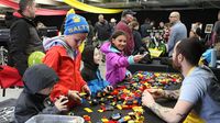 Proving there really is something for everyone at AutoFair, a group of kids played with Legos at a special kid's station in the Showcase Pavilion during Saturday's fun at the Pennzoil AutoFair presented by Advance Auto Parts.
